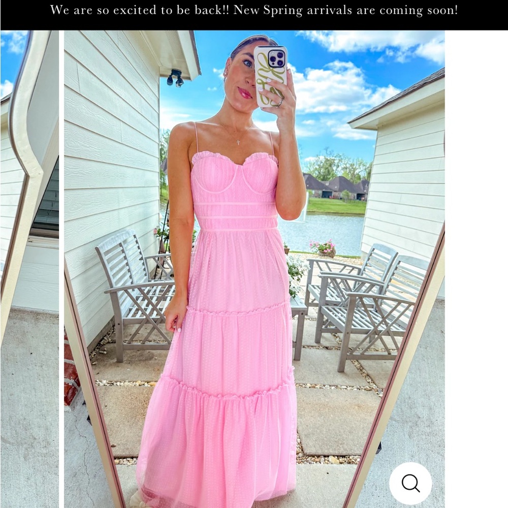 Mika & Gala Ballet Tulle Pink Maxi Dress
